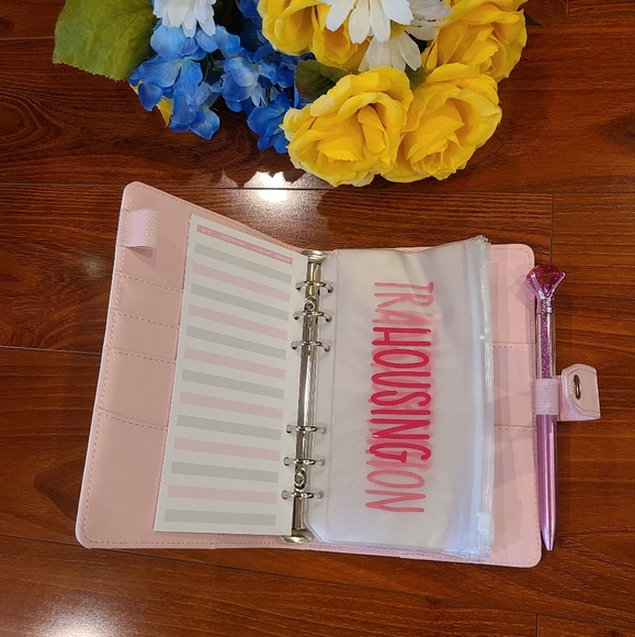 Pink/White Budget Binder Gift Set - Picture 5 of 9